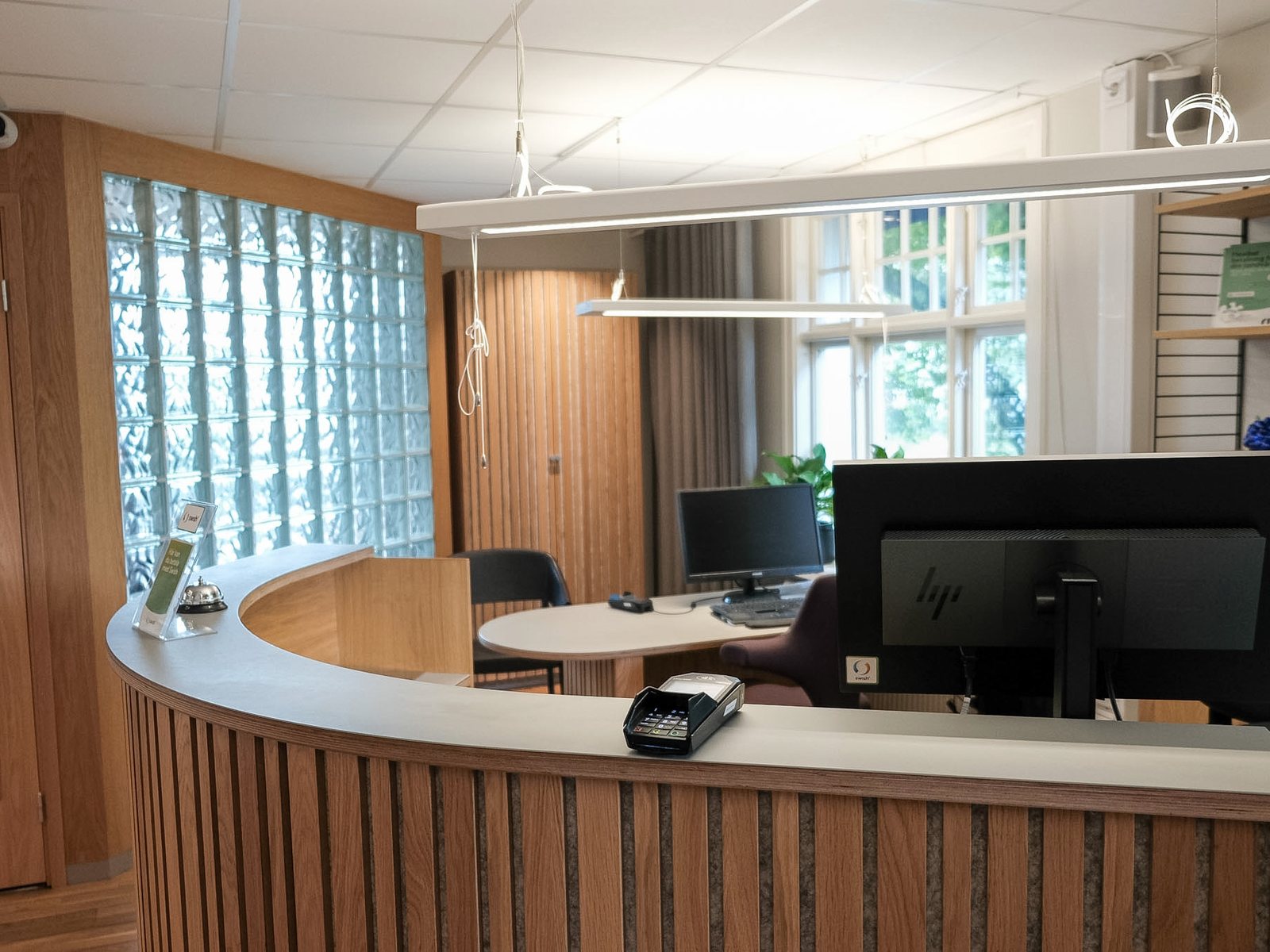 Receptionen på Tandvårdshuset i Älmhult